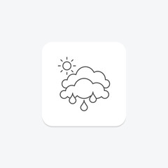 Weather Icon icon, weather, icon, symbol, forecast thinline icon, editable vector icon, pixel perfect, illustrator ai file