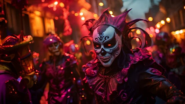 Halloween parades feature floats, dancers, and performers dressed in elaborate and creative costumes.