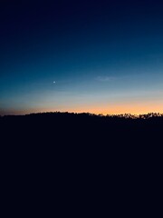 Twilights at the mountains, gradient, night horizon, natural colors