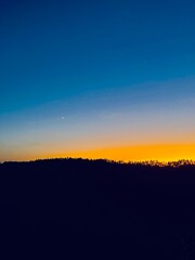 Twilights at the mountains, gradient, night horizon, natural colors