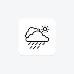 Misty icon, mist, weather, icon, foggy line icon, editable vector icon, pixel perfect, illustrator ai file