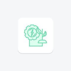 Renewable Resources icon, renewable, resources, sustainable, energy duotone line icon, editable vector icon, pixel perfect, illustrator ai file