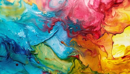 Abstract colorful painted background of many colours