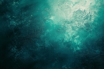 Green sea blue , color gradient rough abstract background shine bright light and glow template empty space , grainy noise grungy texture - obrazy, fototapety, plakaty