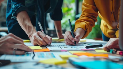 Creative Team Engaged in a Brainstorming Session