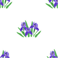Flower pattern vector illustration. The repeat pattern on fabric created sense visual harmony The blossom flowers represented fleeting beauty life The decorative elements showcased fusion botanical