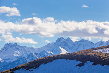 Allgäu - Bergkette - Panorama - Oberstdorf - Frühling