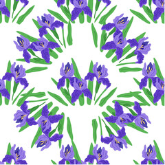 Fototapeta na wymiar Flower pattern vector illustration. The ornamentation added touch elegance and botanical charm The botanical themed wallpaper brought nature indoors with its floral motifs The repeat pattern on fabric