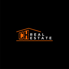 CX letter roof shape logo for real estate with house icon design