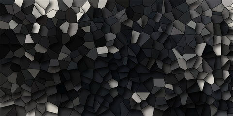Seamless pattern mosaic marble pattern texture with seamless shapes. dark and light gray Geometric Modern creative background.3d Gray Geometric Retro tiles pattern. Gray hexagon ceramic
