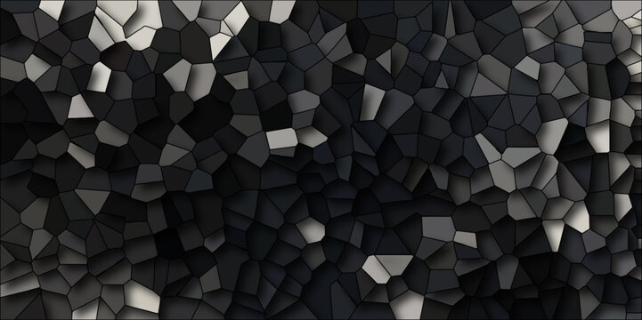 Seamless pattern mosaic marble pattern texture with seamless shapes. dark and light gray Geometric Modern creative background.3d Gray Geometric Retro tiles pattern. Gray hexagon ceramic © Fannaan