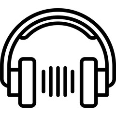 Headphones vector design icon.svg