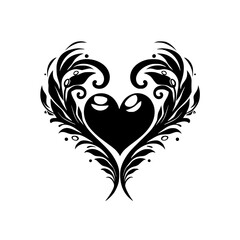 Fototapeta premium valentine clipart, valentine heart, valentine svg, love, couple, heart, love, valentine, vector, design, illustration, floral, decoration, flower, ornament, day, art, romance, shape, card, wedding, 