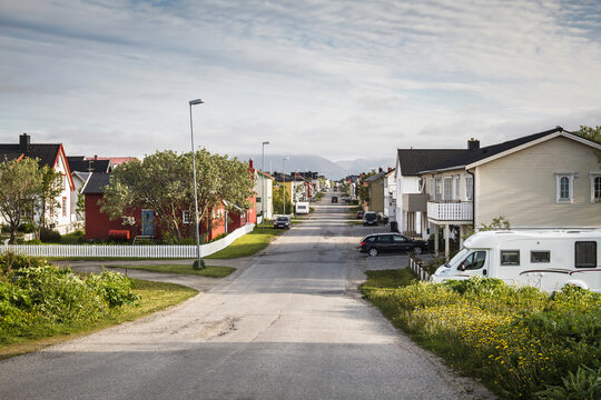 Urban landscape image of Norwegian village. Norway