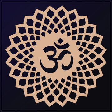 Om Jali design used for temples, Mandir. Om acrylic jali, corian jali and mdf jali.