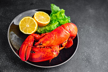 lobster seafood tasty eating cooking appetizer meal food snack on the table copy space food background rustic top view