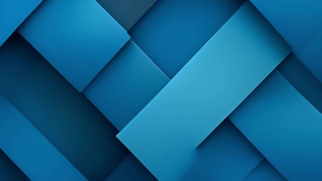 Abstract 3D blue background with geometric shapes