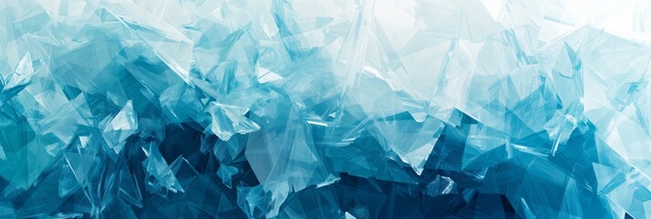 Crystal Matrix: Abstract Fractal Geometry of Ice-Like Structures, Suitable for Conceptual Graphics, Wallpapers, and Innovative Design Projects