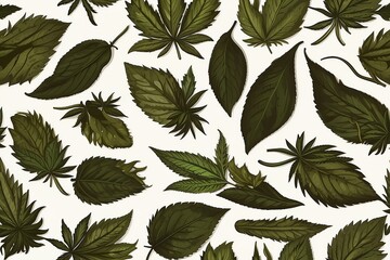 Medical cannabis oil. Marijuana leaf with oil extract.