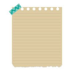 Obraz premium sheet of paper with clip