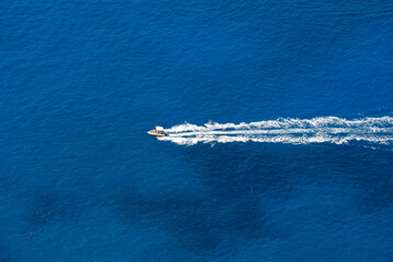 Aerial view of Navagio beach on Zakynthos island, Greece. Shipwreck Beach or Agios Georgios. is...