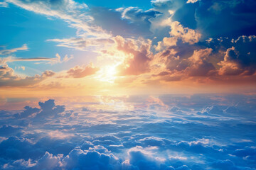 clouds over the sea