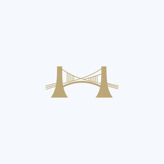 The bridge logo is a minimalist and simple bridge-shaped logo. The logo also looks very elegant and stylish at the same time.