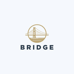 bridge simple modern logo vector
