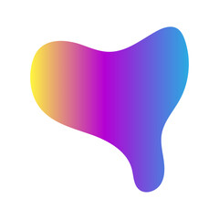 Abstract blurred gradient shapes