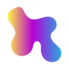 Abstract blurred gradient shapes