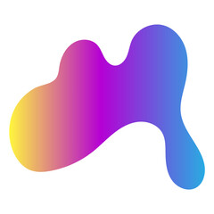 Abstract blurred gradient shapes