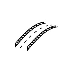 bridge icon vector on white background.