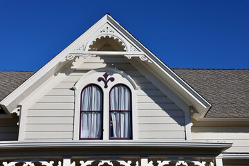ornate vintage Victorian gabled roof detail