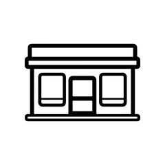 Shop buildings icon. Store marketplace. Vector illustration