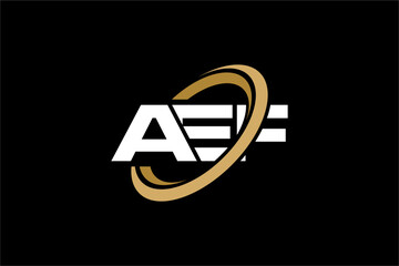 AEF creative letter logo design vector icon illustration