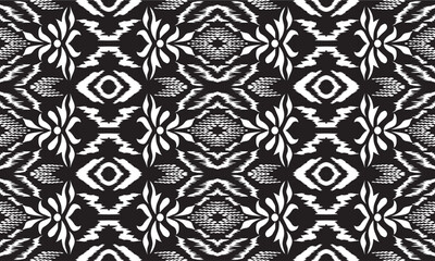 Hand drawn abstract seamless pattern, ethnic background, simple style  great for textiles, banners, wallpapers, wrapping.