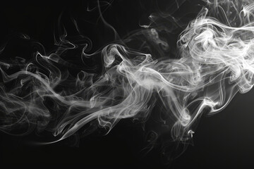 smoke on black background