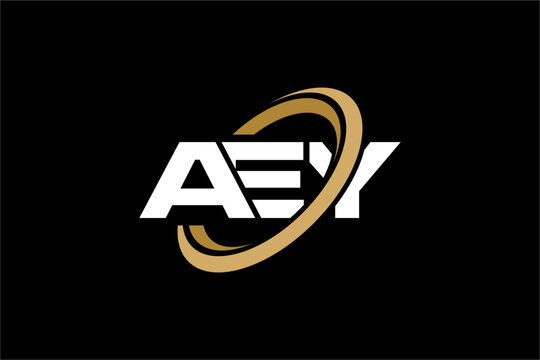 AEY creative letter logo design vector icon illustration