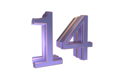  3d number 14