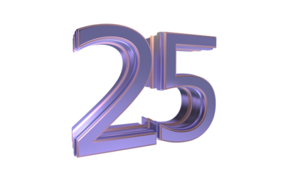  3d number 25