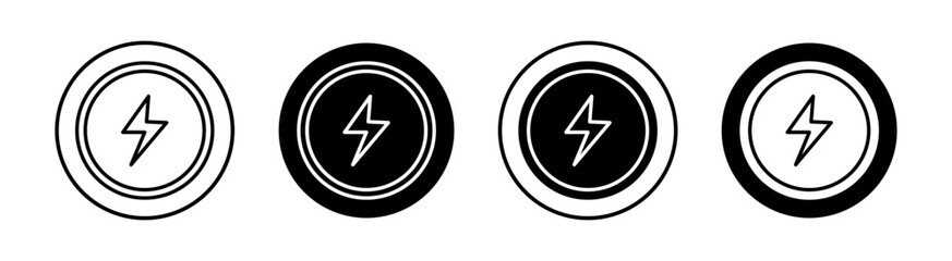 Magsafe flat line icon set. Magsafe Thin line illustration vector