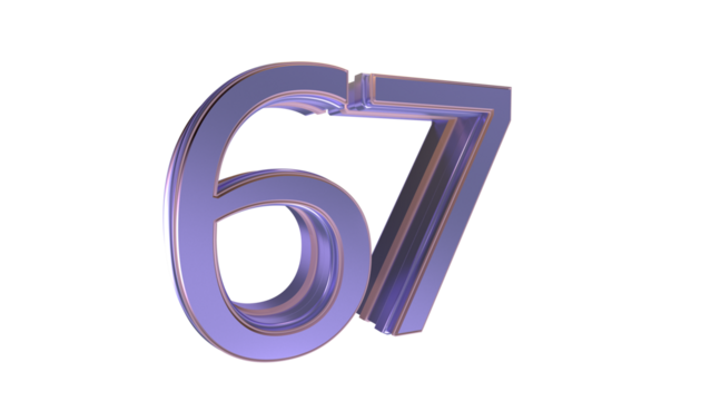 Lavender 3d number 67