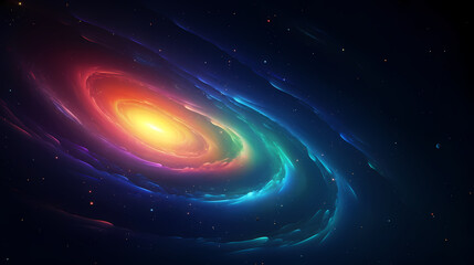 Obraz premium Space galaxy background, 3D illustration of nebulae in the universe