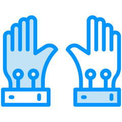 Wired Gloves vector design icon.svg