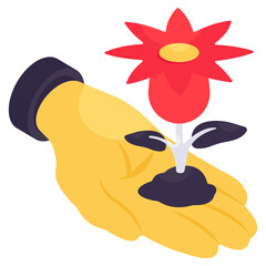 A beautiful design icon of flower 