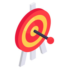 Board with archery arrow showcasing hitting game