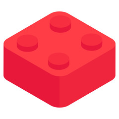 A creative design icon of building block