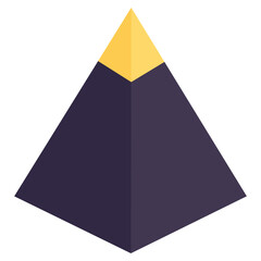 Modern design icon of pyramid chart