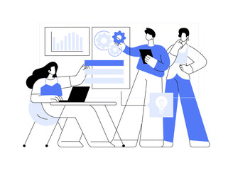 Interactive digital board isolated cartoon vector illustrations.