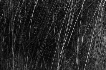Black and white scratched metal texture background chaos grunge industrial overlay macro